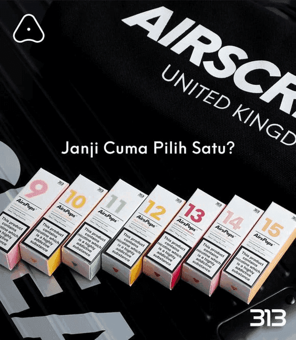 AIRSCREAM AIRSPOPS 313 數字電子煙小煙油官網台灣現貨:圖片 4