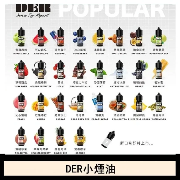 DER系列電子煙主機小煙油30ml  #3.0%