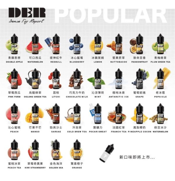 DER系列電子煙主機小煙油30ml  #3.0%：圖片 2