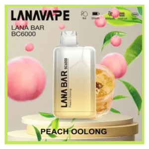 Lana拉娜拋棄式一次性電子煙|Lana Bar BC6000 Puffs|蜜桃烏龍茶