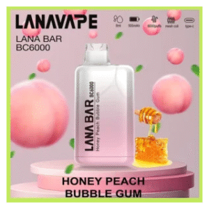 Lana拉娜拋棄式一次性電子煙|Lana Bar BC6000 Puffs|蜜桃泡泡糖