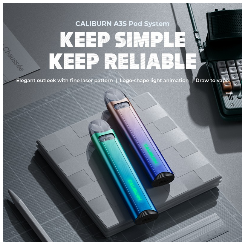 UWELL Caliburn A3S咖哩棒A3S POD電子煙主機套裝